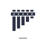 Panpipeikone auf weißem Hintergrund Einfache Elementillustration vom Musikkonzept vektor abbildung Panpipeikone auf weißem Hintergrund Einfache Elementillustration vom Musikkonzept vektor abbildung