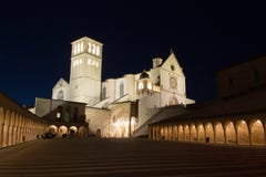 The Papal Basilica of St. Francis of Assisi stock photo The Papal Basilica of St. Francis of Assisi stock photo