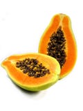 Papaya Sliced Royalty Free Stock Photography Papaya Sliced Royalty Free Stock Photography