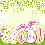 Cartão do feriado de Easter da primavera ilustração stock Cartão do feriado de Easter da primavera ilustração stock