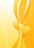 Papel de parede dourado do Valentim do vetor ilustração do vetor Papel de parede dourado do Valentim do vetor ilustração do vetor