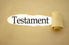 Papeleo con el testamento fotografía de archivo libre de regalías Papeleo con el testamento fotografía de archivo libre de regalías