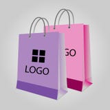 Paper bag beautiful designs royalty free illustration Paper bag beautiful designs royalty free illustration