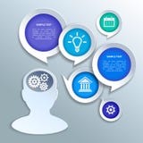 Paper business infographics design elements Royalty Free Stock Photography Paper business infographics design elements Royalty Free Stock Photography