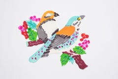 Paper-cut Of Birds Royalty Free Stock Photo Paper-cut Of Birds Royalty Free Stock Photo