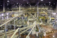 Paper Mill - Pulping department royalty free stock photography Paper Mill - Pulping department royalty free stock photography