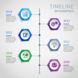 Paper timeline infographics stock illustration Paper timeline infographics stock illustration