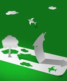 Paper world royalty free illustration Paper world royalty free illustration