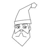 Papá Noel hace frente al icono del Año Nuevo de la feliz Navidad de la barba libre illustration Papá Noel hace frente al icono del Año Nuevo de la feliz Navidad de la barba libre illustration