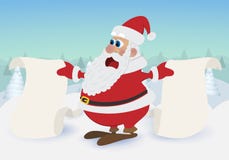 Papá Noel pintado a mano stock de ilustración Papá Noel pintado a mano stock de ilustración