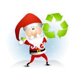 Papá Noel recicla símbolo ilustración del vector Papá Noel recicla símbolo ilustración del vector
