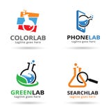 Paquete de laboratorio Logo Template Design Vector libre illustration Paquete de laboratorio Logo Template Design Vector libre illustration