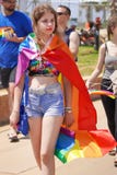 Parade of lesbians and gays. People stock photography Parade of lesbians and gays. People stock photography