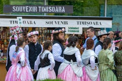 Parade of the Swabian folk costumes stock image Parade of the Swabian folk costumes stock image