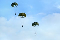 Paratroopers Royalty Free Stock Images