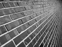 Pared de ladrillo blanco y negro fotografía de archivo Pared de ladrillo blanco y negro fotografía de archivo