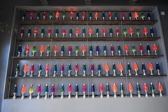 Pared del ` s de Cloudflare de las lámparas de la lava para la seguridad de Internet imágenes de archivo libres de regalías Pared del ` s de Cloudflare de las lámparas de la lava para la seguridad de Internet imágenes de archivo libres de regalías