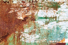 Pared vieja del metal del grunge con la pintura de la peladura fotografía de archivo libre de regalías Pared vieja del metal del grunge con la pintura de la peladura fotografía de archivo libre de regalías