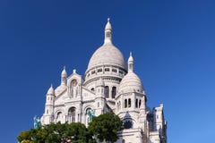 Parijs Montmartre is een warme de herfstdag stock foto Parijs Montmartre is een warme de herfstdag stock foto
