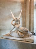 Psyche revived by cupido kiss in a sculpture stock photo Psyche revived by cupido kiss in a sculpture stock photo