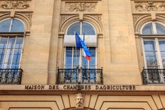 Facade of the house of the agricultural chambers royalty free stock photos Facade of the house of the agricultural chambers royalty free stock photos