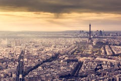 Paris, France skyline at sunset. Eiffel Tower in romantic golden light royalty free stock photo Paris, France skyline at sunset. Eiffel Tower in romantic golden light royalty free stock photo