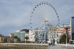Pariserhjul i San Sebastian arkivbilder Pariserhjul i San Sebastian arkivbilder