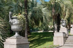 Park Alley In The Botanical Garden Of Sochi, Russia Stock Image Park Alley In The Botanical Garden Of Sochi, Russia Stock Image