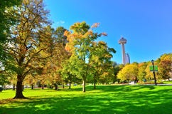 Park in autumn in Niagara Falls, Canada stock image Park in autumn in Niagara Falls, Canada stock image