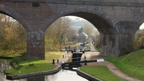 Park Head Locks and Viaduct Dudley UK stock photography Park Head Locks and Viaduct Dudley UK stock photography