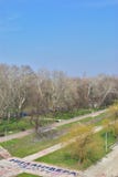 Park Usce Belgrado in de recente winter Stock Afbeelding Park Usce Belgrado in de recente winter Stock Afbeelding
