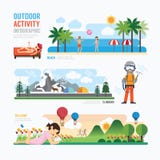 Parki Infographic i plenerowy activityTemplate projekt pojęcie v ilustracji Parki Infographic i plenerowy activityTemplate projekt pojęcie v ilustracji