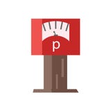 Parkuhrikonenvektorzeichen und -symbol lokalisiert auf weißem Hintergrund, Parkuhrlogokonzept stock abbildung Parkuhrikonenvektorzeichen und -symbol lokalisiert auf weißem Hintergrund, Parkuhrlogokonzept stock abbildung