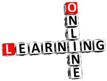 parole incrociate d'apprendimento online 3D royalty illustrazione gratis parole incrociate d'apprendimento online 3D royalty illustrazione gratis