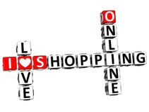 parole incrociate online di acquisto di amore di 3D I royalty illustrazione gratis parole incrociate online di acquisto di amore di 3D I royalty illustrazione gratis