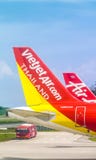 Parque del aire de Vietjet en Don Mueang International Airport imagen de archivo Parque del aire de Vietjet en Don Mueang International Airport imagen de archivo