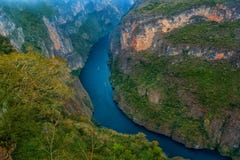 Parque nacional de Canyon del Sumidero fotos de archivo Parque nacional de Canyon del Sumidero fotos de archivo