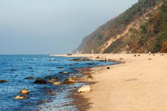 Parque nacional de Wolin - praia imagem de stock Parque nacional de Wolin - praia imagem de stock