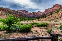 Parque nacional de Zion, Utá imagens de stock royalty free Parque nacional de Zion, Utá imagens de stock royalty free