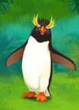 Parque zoológico de la historieta - parque de atracciones - ejemplo para los niños stock de ilustración Parque zoológico de la historieta - parque de atracciones - ejemplo para los niños stock de ilustración