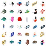 Parsymbolsuppsättning, isometrisk stil Royaltyfria Foton Parsymbolsuppsättning, isometrisk stil Royaltyfria Foton