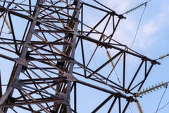Part of the electric tower royalty free stock photography Part of the electric tower royalty free stock photography