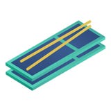 Parte de ícone do andaime, estilo isométrico ilustração do vetor Parte de ícone do andaime, estilo isométrico ilustração do vetor