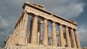 Parthenon - antik tempel i Athenianakropol i Grekland Parthenon - antik tempel i Athenianakropol i Grekland