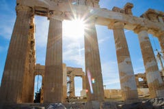 Parthenon sławna antyczna świątynia w Ateny zdjęcia royalty free Parthenon sławna antyczna świątynia w Ateny zdjęcia royalty free