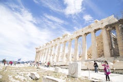 Parthenon στην Αθήνα, Ελλάδα - το Μάιο του 2014 στοκ φωτογραφίες Parthenon στην Αθήνα, Ελλάδα - το Μάιο του 2014 στοκ φωτογραφίες