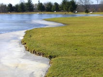Partially Frozen Lake Royalty Free Stock Image Partially Frozen Lake Royalty Free Stock Image