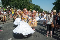 Participants At The Karneval Der Kulturen Royalty Free Stock Images Participants At The Karneval Der Kulturen Royalty Free Stock Images
