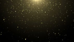 Particles gold glitter bokeh award dust abstract background loop