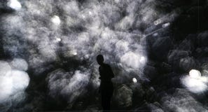 Particles projection during music and science performance in Sonar Barcelona